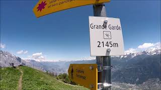 Randonnée Grand Garde2145m et La Seya2182en boucle depuis Passerelle à FarinetValais 130621 [upl. by Hepsoj901]