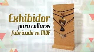 Exhibidor de collares fabricado en MDF  EXHIBIDOR para bisutería y joyería [upl. by Julianna]