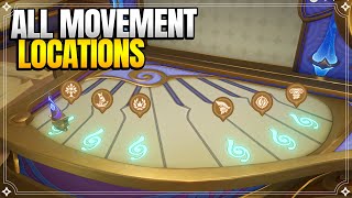 All Movement Locations for Autoharmonic Music Box  World Quests amp Puzzles 【Genshin Impact】 [upl. by Enoval86]