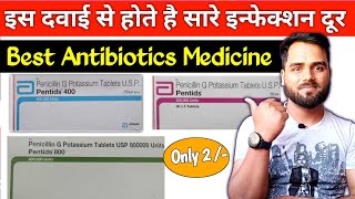 pentids 400 uses hindi 🔥 penicillin g potassium tablets uses  benzylpenicillin injection [upl. by Eibot]