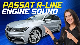 VW Passat B8 R LINE Engine Sound amp Showcase  WHITE INTERIOR  16 TDI [upl. by Einnok]