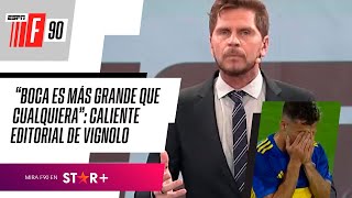 quotBOCA ES MÁS GRANDE QUE CUALQUIERAquot CALIENTE EDITORIAL de Sebastián Vignolo [upl. by Gristede]