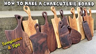 How to Make a Charcuterie Board Templates Wood Selection Finish Options amp More [upl. by Adirehs]