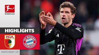 FC Augsburg  FC Bayern München 23  Highlights  Matchday 19 – Bundesliga 202324 [upl. by Selegna]