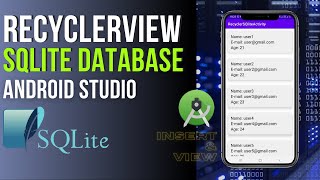 RecyclerView with SQLite Database  Populate RecyclerView with SQLite Database  Source Code [upl. by Mavilia]