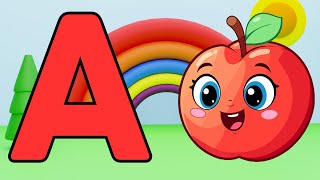 A for Apple  ABC Phonic Song  Toddler Learning Video Songs  Kids Cartoon  Alphabet Song for kids [upl. by Kcirdneked487]