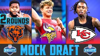 2024 NFL Mock Draft Post Combine  2 Round NFL Mock Draft 2024  Post Combine NFL Mock Draft [upl. by Etac]