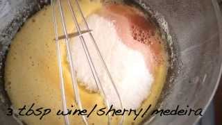 How to Make Zabaglione Zabaione with Mango Recipe [upl. by Odlareg]