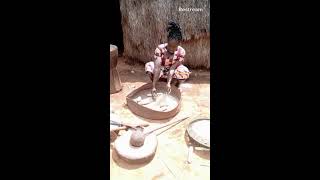 Preparing maize to make flour [upl. by Nahum]