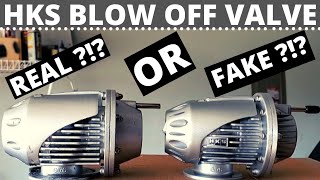 Real HKS BOV vs Replica BOV SSQV Blow Off Valve [upl. by Ylil]