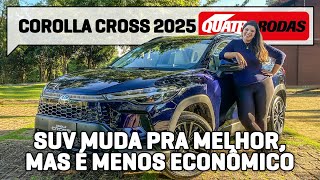 Toyota Corolla Cross 2025 está mais fraco mas ANDA igual e bebe MAIS [upl. by Llerot]