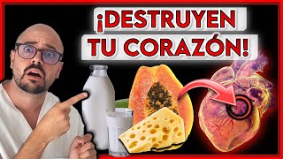 ¡5 ALIMENTOS que pueden PROVOCAR un INFARTO  ¡DESTRUYEN lentamente tu CORAZÓN [upl. by Llenod]