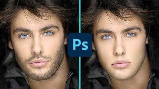 Como quitar la barba en photoshop [upl. by Ahsikym220]