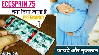 Ecosprin 75 mg Tablet Uses In Pregnancy  Aspirin Gastro Resistant Tablets IP 75 mg  MediDeb [upl. by Eiclehc]