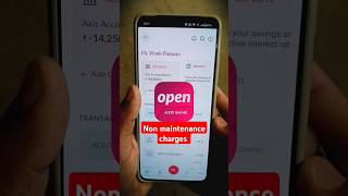 Axis Bank non maintenance charges refund  axis Mobile banking  axisbank axis nonmaintnaince yt [upl. by Htiduj]