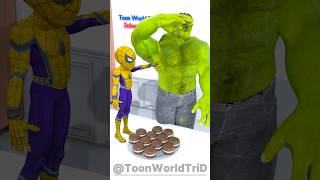 SpiderMan Secretly Eats Hulk’s Choco Macaron 🍫🍪 gta [upl. by Menashem]