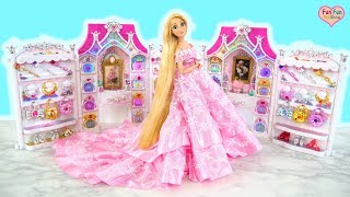 Princess Barbie Rapunzel Elsa Bell Birthday Party Dress Up Gaun pesta Putri Barbie Princesa Vestido [upl. by Rothstein]