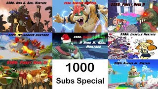 1000 Subs Special  A Montage Collab Super Smash Bros Ultimate [upl. by Aisatsan]