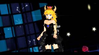 Bowsette【Wanna 🖤 Be】 Mario x MMD w Princess Boosette and Goombasette クッパ姫 [upl. by Emilie232]