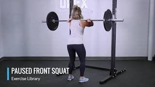 Paused Front Squat  OPEX Exercise Library [upl. by Aneen]