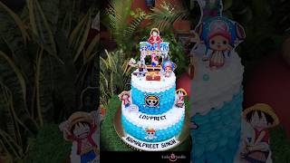 One piece theme cake  luffy cake  anime cake  one piece cake  cake shorts  one piece 🏴‍☠️🚢🛳️🛳️ [upl. by Marciano430]