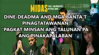 Abra MIDAS Lyrics feat Jaq Dionisio [upl. by Terina556]