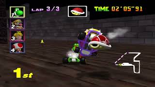 MARIO KART 64  BANSHEE BOARDWALK quotSPECIAL CUP 50ccquot YOSHI [upl. by Allecsirp]