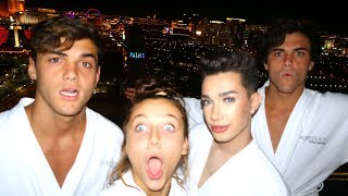 ROADTRIP TO VEGAS FT DOLAN TWINS amp JAMES CHARLES [upl. by Ayotan]