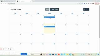 Customized FullCalendar in Reactjs [upl. by Raymond]