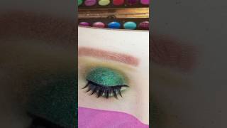 Green colour Smokey glitter eye makeup tutorial  puri video channel pr dekhe [upl. by Clynes420]