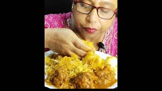 Chicken BiryaniSpicy Chicken Kosha mukbang eating bengali reels asmr shorts biriyani food [upl. by Eelatsyrc]