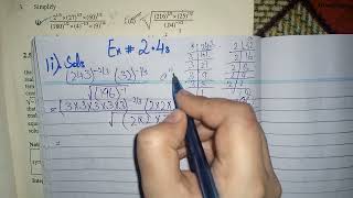 Maths Class 9 Unit 2 Exercise 24 Q1 i  Laws of exponents  Simplify  Class 9th Math [upl. by Hardie]