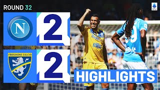 NAPOLIFROSINONE 22  HIGHLIGHTS  Cheddira double thwarts Napoli efforts  Serie A 202324 [upl. by Colp874]