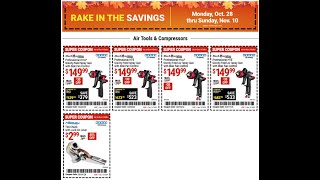 Harbor Freight Sales Ad Rake In The Savings [upl. by Aretina]