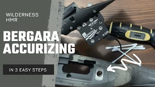 Bergara B14 HMR accurizing in 3 steps [upl. by Obie558]