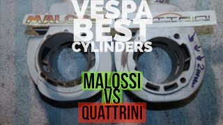 vespa QUATTRINI M244 vs MALOSSI 210 compared  FMPSolid PASSion [upl. by Purdum]