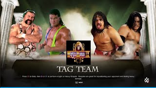 The Steiner Brothers vs The Headshrinkers WrestleMania 9 WWE 2K24 [upl. by Wincer]