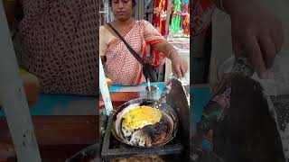 Bengali Lady Selling Delicious Egg Toast  Indian Street Food shorts [upl. by Dnyletak]