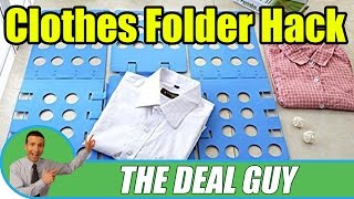 👕 Folding Clothes like a PRO ◄ folding clothes board LIFE HACK [upl. by Yznil257]