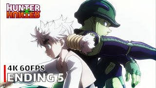 Hunter x Hunter 2011  Ending 5 【Hyouriittai】 4K 60FPS Creditless  CC [upl. by Sisson445]