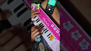 Littleroot town theme song on my little ones toy keyboard retrogaming nostalgia pokemon [upl. by Elamaj]