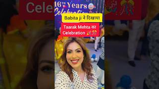 munmun dutta celebrating 16 years of taarak mehta ka ooltah chashma munmundutta tmkoc shorts [upl. by Ytteb816]