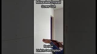 Milwaukee Cordless Drywall Screw Gun shorts drywall construction [upl. by Nilrak562]