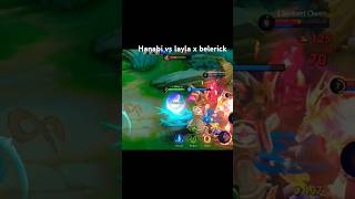 Hanabi x turret 😂 vs layla x belerick mobilelegends mlbb hanabinewemblemtersakit [upl. by Llenrev628]