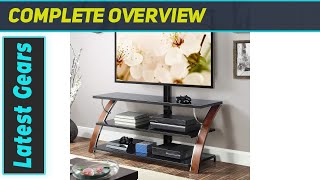 Whalen Payton Brown Cherry 3in1 TV Stand Best Versatile Media Center for Your Home [upl. by Aihsyak402]