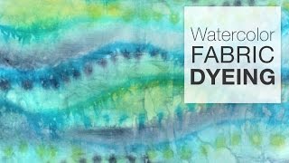 How to Dye Fabric  Painting Fabric with Dye [upl. by Ehcsrop187]