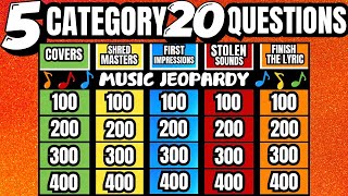 JEOPARDY Music TRIVIA Challenge 2  Test Your Music Knowledge [upl. by Anaiad803]