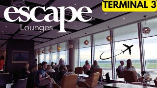 ESCAPE LOUNGE  TERMINAL 3 MANCHESTER AIRPORT  FULL TOUR AND WALKTHROUGH [upl. by Meagan]