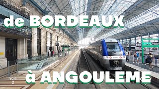 Voyage en cabine  de Bordeaux à Angoulême 4K [upl. by Aneret]