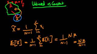 Unbiasedness vs consistency of estimators  an example [upl. by Eiznekcm]